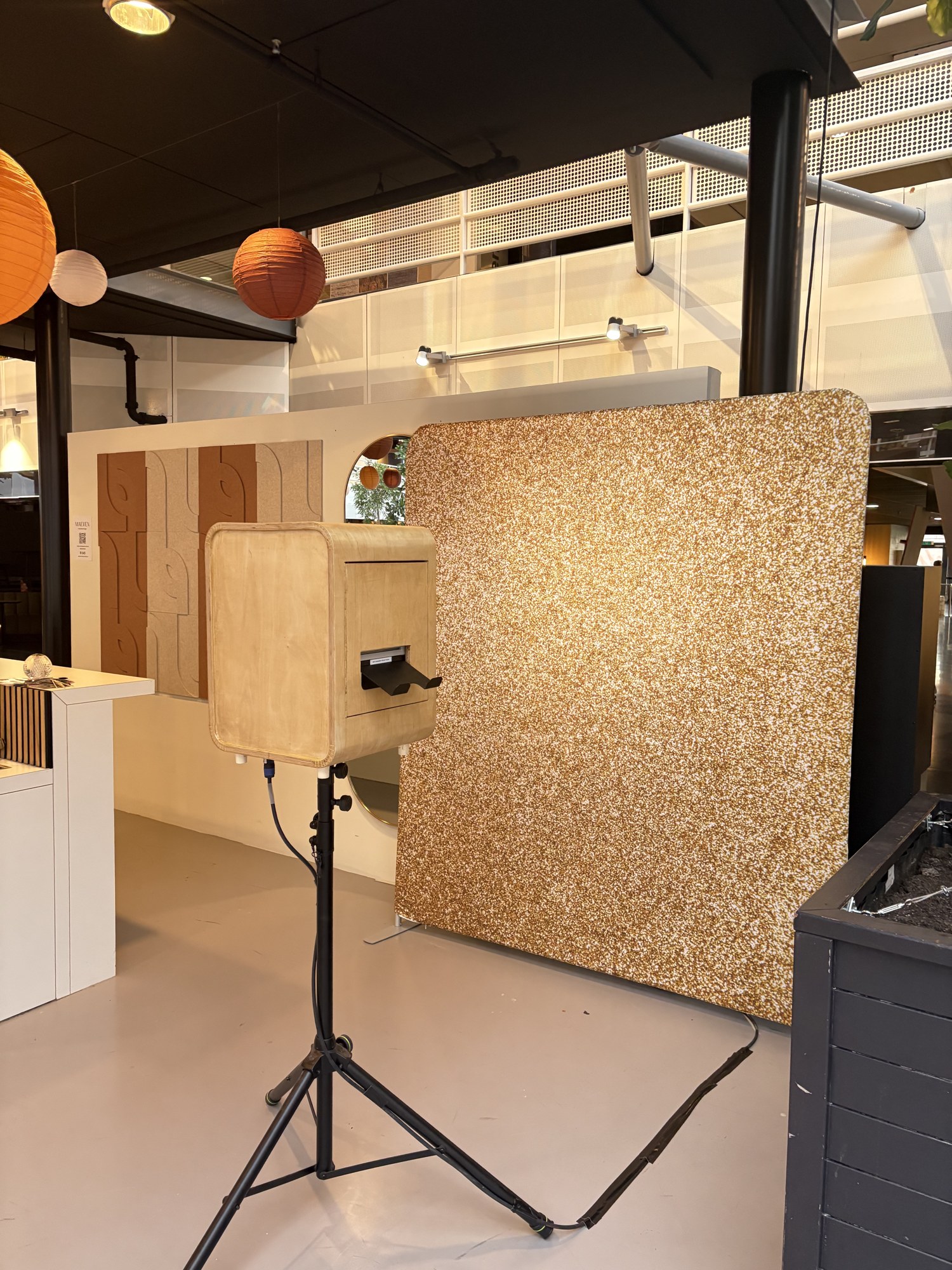 Photobooth in actie tijdens event